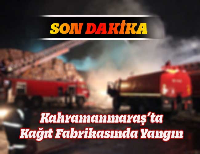 Kağıt Fabrikasında Yangın