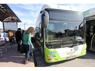 O kentte otobüsler 7 gün ücretsiz