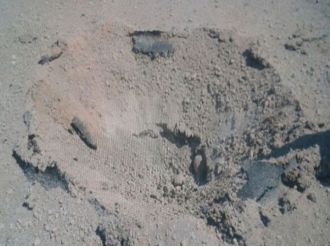 Asfalta yerleştirilmiş patlayıcı bulundu