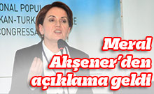 Meral Akşener’den açıklama