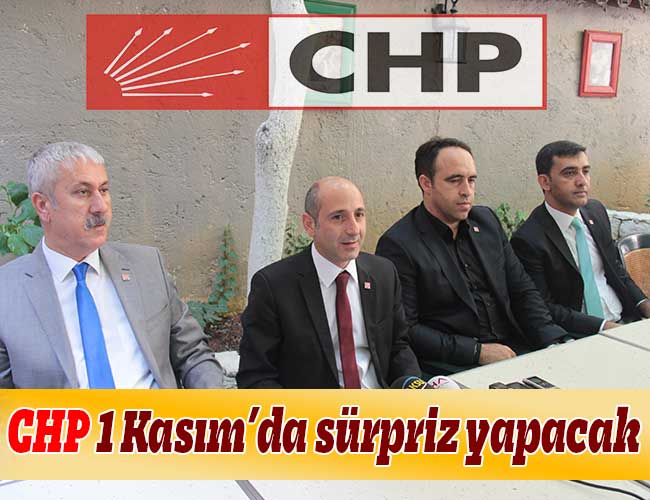 CHP 1 Kasım’da sürpriz yapacak
