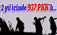 2 yıl içinde 937 PKK’lı...