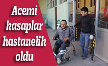 Acemi kasaplar hastanelik oldu