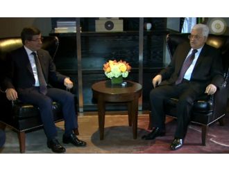 Davutoğlu, Abbas’la görüştü