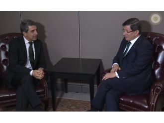 Davutoğlu, Bulgaristan Cumhurbaşkanı ile görüştü