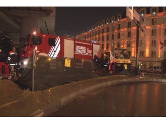 Otogarda olası taşkın önlemi