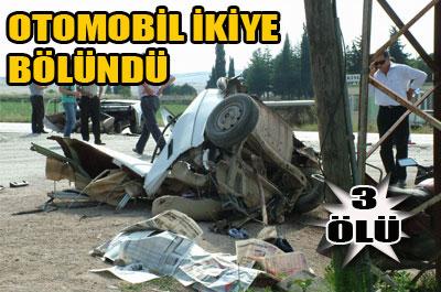 Gönende feci kaza: 3 ölü 