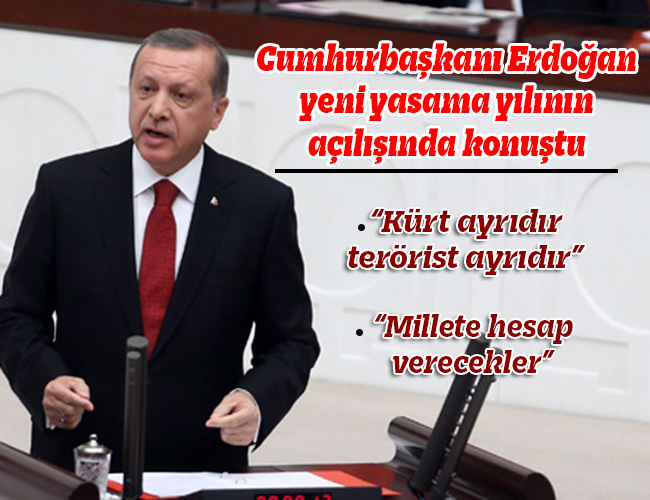 Erdoğan Mecliste Konuştu