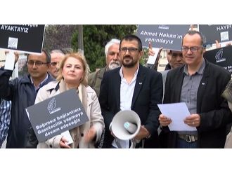 Valilik önünde ’Ahmet Hakan’ eylemi