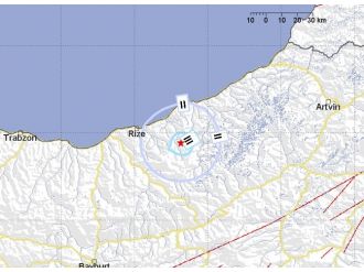 Rize’de 3.1 büyüklüğünde deprem