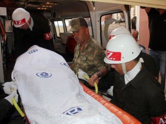 Şehidin cenazesi adli tıpa kaldırıldı