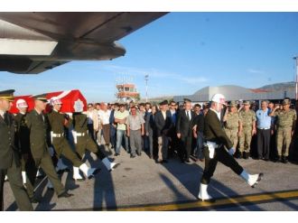 Şehidin cenazesi baba ocağına getirildi