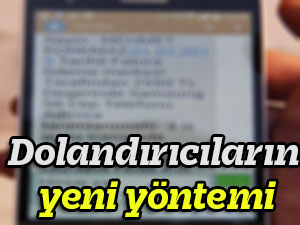 Dolandırıcıların yeni yöntemi