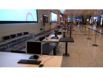 Atatürk Havalimanı’nda seçim hazırlıkları başladı