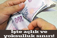 İşte açlık ve yoksulluk sınırı !