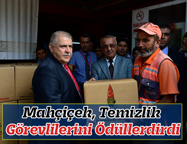 Mahçiçek, Temizlik Görevlilerini Ödüllerdirdi