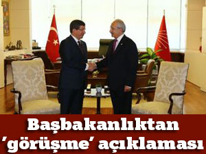 Başbakanlıktan ’görüşme’ açıklaması
