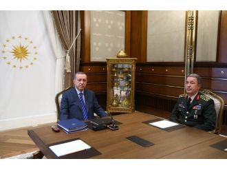 Erdoğan Hulusi Akar’ı kabul etti