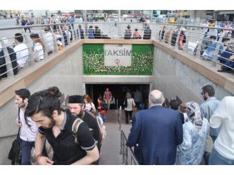 Taksim metrosu açıldı