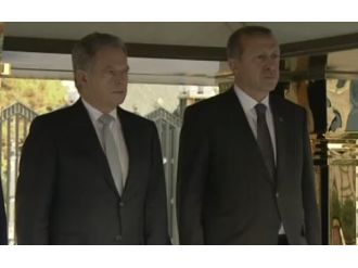 Erdoğan Fin mevkidaşını törenle karşıladı