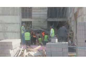 Tıp fakültesi inşaatında göçük !