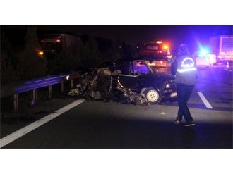 Aşırı hız ve alkol yine can aldı, 1 ölü 1 yaralı