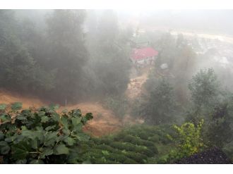 Erdoğan’ın baba ocağında heyelan