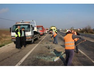 Tekirdağ’da zincirleme kaza: 1 ölü, 4 yaralı
