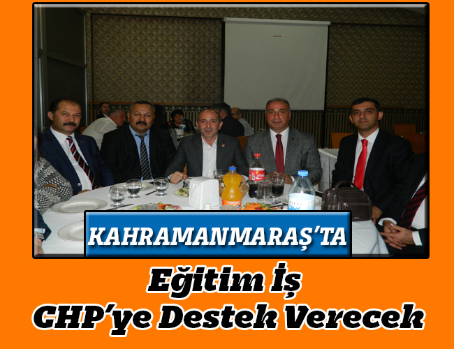 Eğitim İş  CHP’ye Destek Verecek