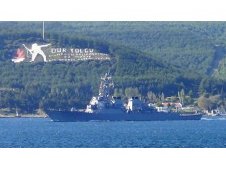 ABD savaş gemisi Boğaz’dan geçti