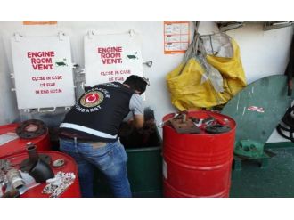 Aliağa Limanında kaçak akaryakıt operasyonu