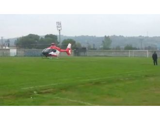 Maç sırasında sahaya helikopter inerse !