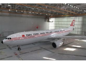 THY uçağına ’nostaljik’ boya