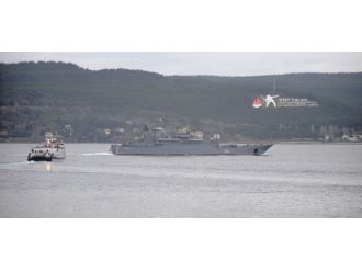 Rus savaş gemisi Çanakkale’den geçti