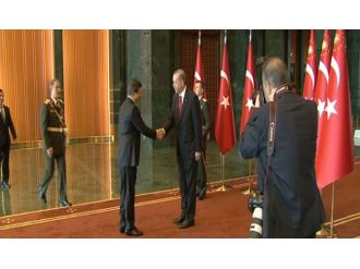 Cumhurbaşkanı Erdoğan tebrikleri kabul ediyor