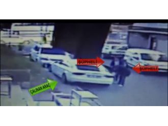 Oto hırsızları kamerada