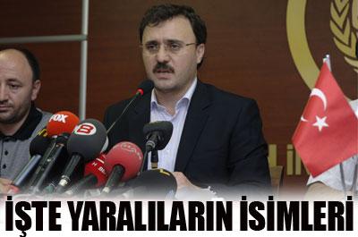 Yaralı Türklerin isimleri açıklandı 