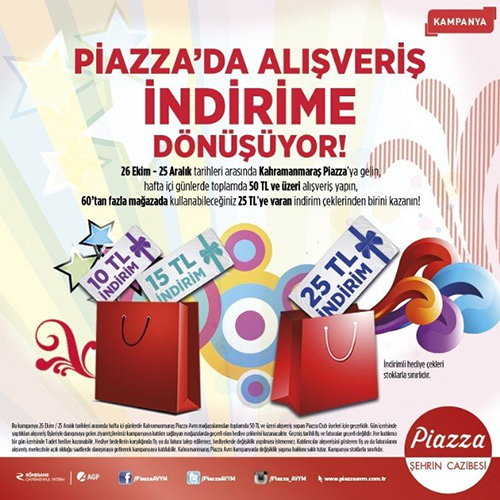 Piazza’da Alışveriş Şimdi Daha Kazançlı