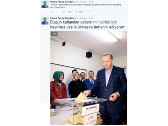 Erdoğan’dan 1 Kasım tweeti