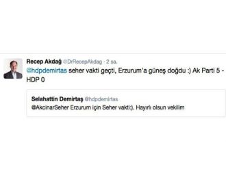 Demirtaş’a ’seher vakti’ cevabı