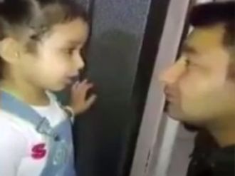 Minik kızın polis babasına tavsiyeleri izlenme rekoru kırıyor