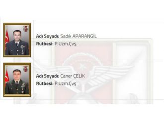 Genelkurmay Başkanlığı şehitlerin fotoğrafını paylaştı