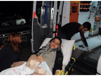 Polise atılan roket eve denk geldi, hamile kadın yaralandı