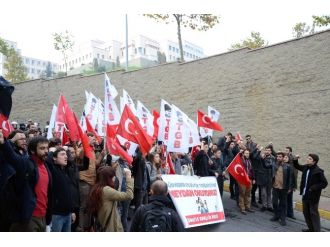 ABD konsolosluğu önünde çuvallı ’Obama’ protestosu