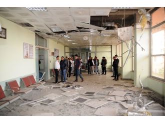 PKK’lı teröristler hastaneyi vurdu !