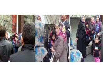 Kaçmak isteyen gelinin takıları sokak ortasında alındı