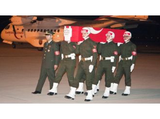 Şehit astsubayın cenazesi memleketinde