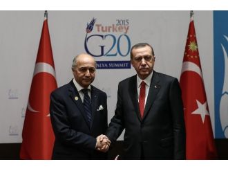 Erdoğan, Fransa Dışişleri Bakanı ile görüştü