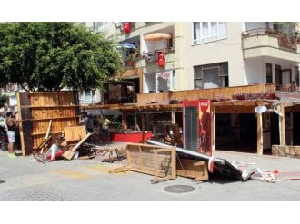 Dükkanda yakılan vatandaşın "Terör yardımı" tepkisi