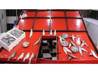 Fırtına balık tezgahlarını vurdu